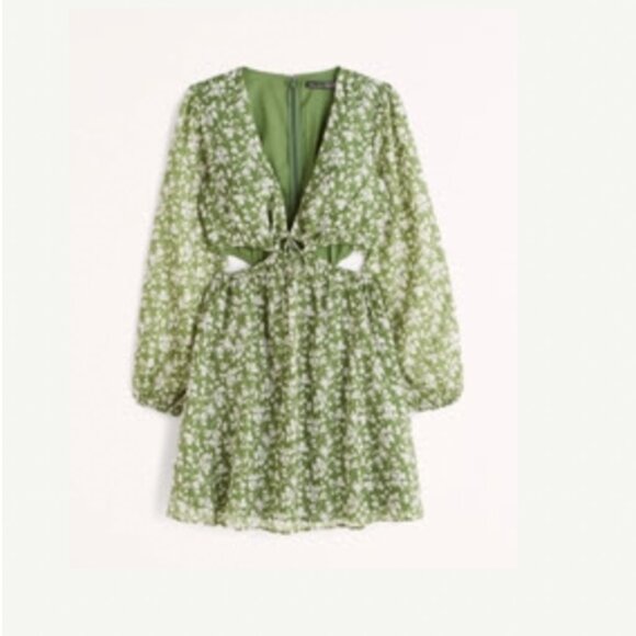 Abercrombie & Fitch Long-Sleeve Cutout Mini Dress - Picture 5 of 6